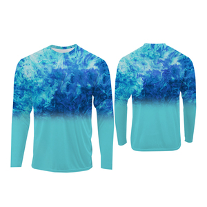 Camisa de pesca para hombre, talla grande, estampado de camuflaje, ropa para exteriores, UPF 50, anti-UV, transpirable, manga larga. - Product Image 4
