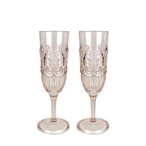 Unbreakable <b>Plastic</b> 9 oz Champagne <b>Flute</b> Wine Glasses for Party Outdoor - Product Image 1