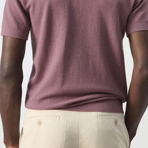 Camiseta Casual de Manga Corta para Hombre, Moderna, con Cuello Camisero y Cierre de Botones, con Logotipo Personalizado, Material Suave, Precio Económico - Product Image 6