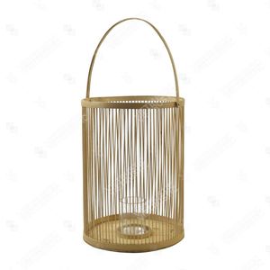 Vietrustic <b>Top</b> Sale Woven Lantern Light Hurricane Candle Holder Bamboo Rattan Lantern Braided Hanging Lanterns - Product Image 2