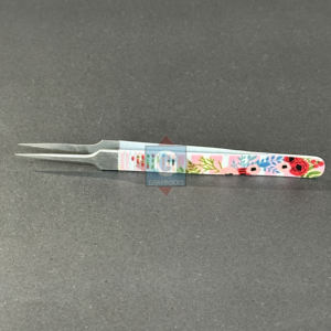 Pince à épiler en acier inoxydable avec pointes pointues, best-seller, pince à épiler pour extensions de cils, marque privée - Product Image 3