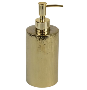 Dispensador de Jabón Metálico con Acabado Dorado Brillante a Precio Accesible, Dispensador de Jabón Metálico Clásico de Diseño Artesanal para Cocina - Product Image 1