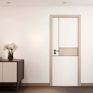 Porte d'entrée intérieure personnalisée en MDF, design rustique, insonorisée, résistante à l'humidité et à la chaleur, pour hôtels, appartements et résidences - Product Image 2