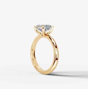แหวนคู่รักทรง Asscher Cut 7 มม. ประดับโมอิสซาไนต์ เงินแท้ 925 ชุบทองคำขาว ดีไซน์หรูหรา สำหรับหมั้น แต่งงาน หรือเป็นแหวนแทนคำมั่นสัญญา - Product Image 3