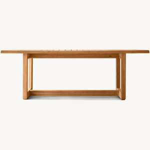 Mesa de comedor rectangular para exteriores para restaurantes o comedores al aire libre, diseño moderno, resistente a la intemperie. - Product Image 6
