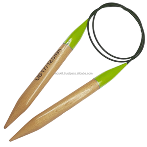 Ensemble cadeau de Noël pour les tricoteurs Usine en gros Fait à la main en bois léger aiguille à tricoter lisse Ensembles circulaires colorés - Product Image 2