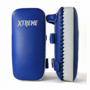 Pads de frappe en cuir thaïlandais pour boxe, MMA, Muay Thai – Équipement d'entraînement personnalisé avec logo, pads de frappe incurvés pour le kickboxing – Matériel d'entraînement de combat en gros - Product Image 4