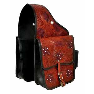 Bolsa de sillín de cuero genuino con herramientas manuales de alta calidad, suministros ecuestres para montar, saltar, caballo, saltar, bolsas de sillín - Product Image 1