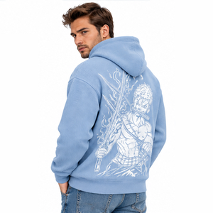 Sweat à capuche pour homme en tricot gaufré à manches longues, thermique, décontracté, streetwear, hiver, sport, gym, personnalisable, vente en gros - Product Image 5