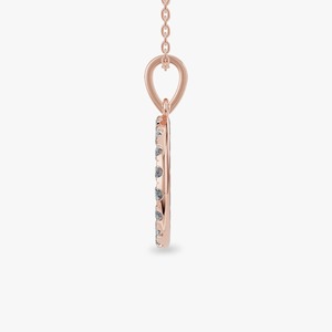 Colgante de Plata 925 con Moissanita del Zodiaco Capricornio, con Halo de Diamantes Redondos, Amuleto Clásico para Regalo Unisex - Product Image 3