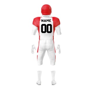 Ensemble d'uniformes de football américain personnalisés de haute qualité, maillot et pantalon sublimés, anti-humidité, résistants, vêtements de match pour équipe - Product Image 3