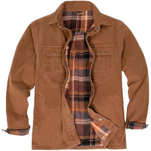 Chaqueta de Forro Polar para Hombre, de Alta Calidad, Estilo Casual, para Invierno, con Cuello Alto, Prenda Exterior Elegante y Moderna, Cómoda, con Estampado de Letras - Product Image 1