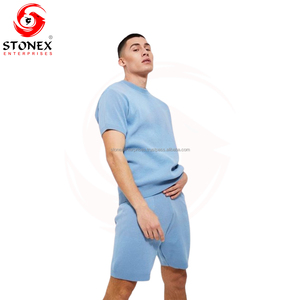 Service OEM de haute qualité 100% pur coton hommes chemises et shorts ensemble 2 pièces conception personnalisée hommes chemises et shorts ensemble pour garçons - Product Image 4