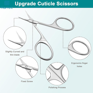 OEM Custom Logo Cuticle Scissors Nail Care Tool Sharp Curved Blade Stainless Steel <b>Trimmer</b> Best Product Cuticle Scissors - Product Image 5
