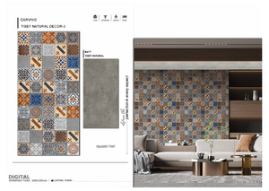 Azulejos de Cerámica de Porcelana Brillante de Estilo Moderno, 600*1200mm, 8mm de Grosor, Absorción de Agua <0.5%, para Paredes Interiores de Villas y Salas de Estar - Product Image 6