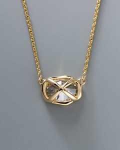 สร้อยคอจี้เพชรทรงรีทองคำ 14K สุดหรูสำหรับผู้หญิง สร้อยคอเครื่องประดับแบบมินิมอลสำหรับของขวัญวันครบรอบ - Product Image 3