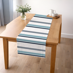 Striped Cotton <b>Table</b> <b>Runner</b> Rustic Dining <b>Table</b> <b>Runner</b> for Everyday Use, Parties & Special Occasions - Product Image 1