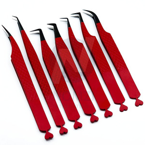 Pince à épiler pour extensions de cils NOMZI INTERNATIONAL en acier inoxydable de haute qualité, 45/90 degrés, logo personnalisé, emballage d'usine, pointue - Product Image 4