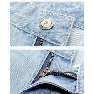 Acid Wash Denim Jorts Unisex Streetwear Baggy Fit Vintage 100 Cotton Custom Print Logo <b>Shorts</b> Supplier - Product Image 4