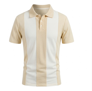 Polo tricoté pour homme à prix raisonnable, anti-plis, séchage rapide, dernier style, méthode d'impression numérique, coupe classique, manches courtes - Product Image 3