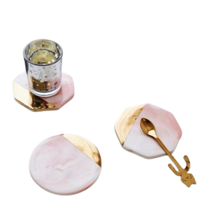 Sous-verres en marbre personnalisés en gros, forme hexagonale, de bonne qualité, couleur marbre blanc, sous-verres en pierre, vente chaude - Product Image 6