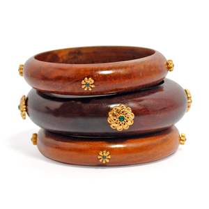 กำไลข้อมือไม้ชีแชมทำมือ ชุบทองโรเดียม ประดับคริสตัลสวารอฟสกี้ กำไลแบบหนา สำหรับผู้หญิง ผู้ชาย ของขวัญ เครื่องประดับ - Product Image 6