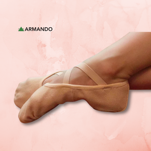 Chaussons de ballet en toile à semelle fendue, élastiques croisés, pour danse contemporaine et moderne - Product Image 4