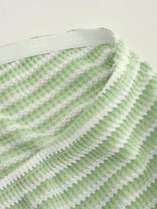 เสื้อครอปถักแบบไม่มีสายสีเขียวมิ้นท์สำหรับผู้หญิง สวมใส่สบายๆ สีพื้น เหมาะสำหรับฤดูใบไม้ผลิและฤดูร้อน ใส่ได้ทุกวัน - Product Image 4