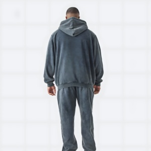 Sudadera con Capucha Premium para Hombre, de Forro Polar, Transpirable, Cómoda para Uso Diario, con Capucha Ajustable y Bolsillo Tipo Canguro, Diseño Sólido, Varias Tallas - Product Image 3