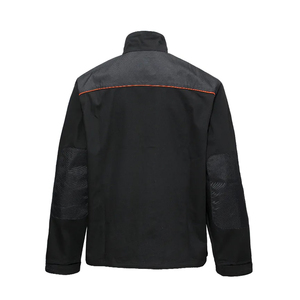 Wholesale Durable Reinforce Elbow Protective Outerwear for <b>Workers</b> Field Workshop Safety Clothing Orange Stripes Workwear <b>Jacket</b> - Product Image 2