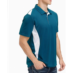 Chemise de golf pour homme, coupe classique, à manches courtes, boutonnée, en tissu tissé respirant et anti-boulochage, séchage rapide, en Spandex/Polyester, avec logo personnalisé - Product Image 3