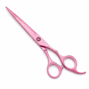 Ciseaux de coiffure professionnels roses, lame en acier inoxydable, manche moyen, pour droitiers, pointe affûtée, usage en salon - Product Image 3