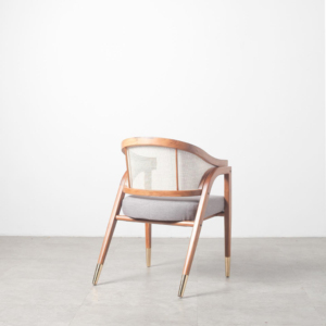 Chaise en bois ergonomique et durable avec assise en cannage naturel, idéale pour les projets de restaurants et d'hôtels - Vente en gros usine - Product Image 3