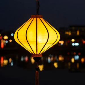 Lanterne en bambou vietnamienne suspendue, style floral asiatique, pour jardin, mariage, remise de diplôme, décoration de bar à sushis, faite à la main - Product Image 1