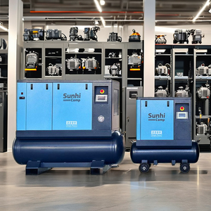Nhỏ yên tĩnh duy nhất giai đoạn 220 8 ~ 10 Bar 3 KW Máy nén khí trục vít với máy thu không khí tanksingle-phaser động cơ điện tất cả-trong-một - Product Image 2