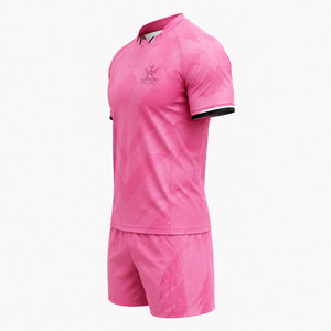 Maillot et short de rugby personnalisés par sublimation, uniforme de rugby conçu avec un matériau polyester respirant pour les clubs et les écoles - Product Image 4