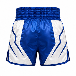 Shorts de boxe pour hommes, logo personnalisé, tissu premium, ceinture élastique et style moderne pour les équipes de boxe - Product Image 2