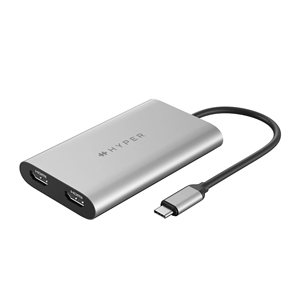 Adaptateur HDMI double 4K HyperDrive pour MacBook, PC Windows, Chromebook - Product Image 1