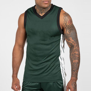 LEDBURY INTERNATIONAL Men's Sporty Crew Neck Polyester/Cotton <b>Tank</b> <b>Top</b> Seamless Comfortable <b>Loose</b> Design Jersey Longline - Product Image 1