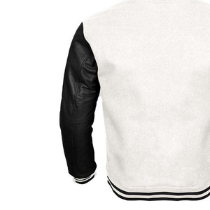 Custom Autumn Winter Varsity College Baseball <b>Jacket</b> For Men Leather Sleeves Woolen Body Streetwear Stylish fashion Outerwear - Product Image 6