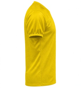 Customized <b>Bright</b> Yellow <b>Football</b> Practice Jersey Blank V-Neck Breathable Mesh 100% Polyester Waist Pack High Quality Quick Dry - Product Image 2
