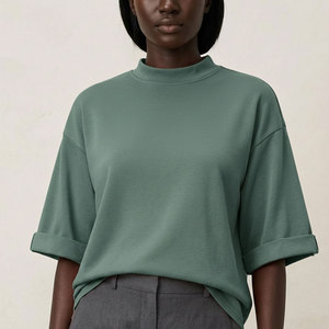 Wholesale Custom Design Solid Color Sports Shirt Cotton Crop <b>Top</b> Plain Blank Short T-shirts for Women - Product Image 1