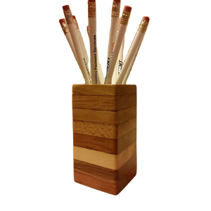 Portalápices de Madera con Diseño de Búho Decorativo, Hecho a Mano, Tradicional, para Suministros de Escritorio - Product Image 4