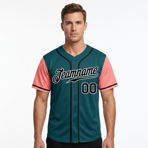 Camiseta de Béisbol Personalizada de Malla de Alta Densidad, Transpirable, que Absorbe la Humedad, Ligera, 100% Poliéster, Cuello en V, Correa Ajustable, Deportiva - Product Image 2