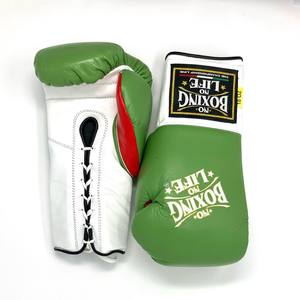 Original Lace <b>up</b> No Boxing No Life Cowhide Leather Boxing <b>Gloves</b> Padding Full Finger Moisture Wicking Boxing RL-BG-235 - Product Image 2