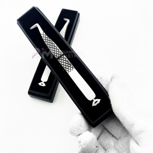 Pinzas para Extensión de Pestañas RMI de Primera Calidad con Recubrimiento Plateado para Halloween, con Caja de Cartón, Pinzas Sostenibles - Product Image 3