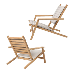 Chaise longue de jardin en teck à prix de gros, chaises de loisirs en bois pour piscine et hôtel par Rachel Natalie - Product Image 5