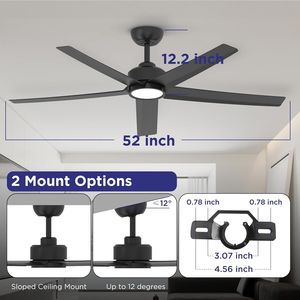 Lampadario LED Moderno da 52 Pollici con 52 Ventilatori da Soffitto X 13 - Product Image 3