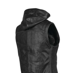 Veste sans manches en cuir pour femme style motard, gilet tendance pour femme, gilet en cuir personnalisé style motard – Grande Vente - Product Image 6
