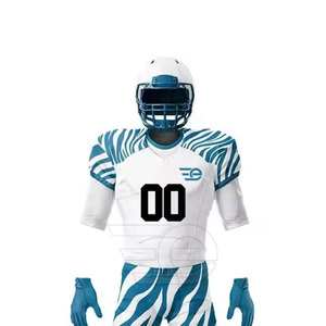 Uniforme de football américain personnalisé à manches courtes, léger, pour l'entraînement en équipe, performance masculine - Product Image 4